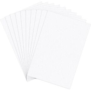 Glitter Foam Sheets, 10 Pcs 11.8 × 7.8 Inch Foam Sheets for Crafts Sparkles Foams Paper Glitter Cardstock Paper for Scrapbooking DIY Cutters Card Party Decoration (White)