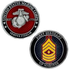 Officially Licensed USMC Lance Corporal E3 Challenge Coin – Marine Corps Coin – LCpl Coin Challenge Coin | Disabled USMC Vet Owned Small Business