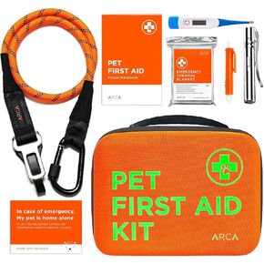 Ultimate Safety Bundle: First Aid Kit and Dog Seat Belt for Car | 108-Piece Kit with Vet Approval and Durable Reflective Dog Seatbelt