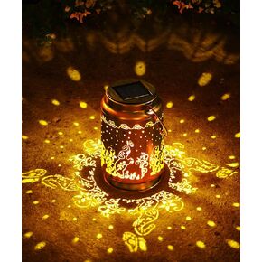Nacome Bird Solar Lantern for Garden Decor: Waterproof Hanging Metal Decoration with LED Lights for Yard Lawn Porch Patio Landscape Pathway – Birthday Gifts for Mom Grandma Women