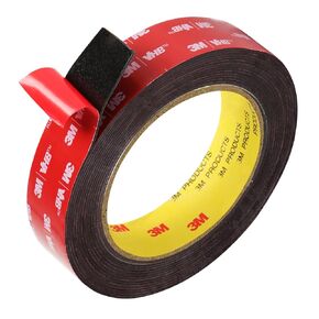 Double sided adhesive tape Heavy Duty, Waterproof mounting foam tape, 16.4FT Length, 0.98IN Width *1 roll, High temperature resistant adhesive tape for car, household, office or parties , LED strips