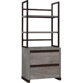 Sauder Manhattan Gate 2-Drawer Lateral File Cabinet, L: 31.5" x W: 20.0" x H: 29.76", Mystic Oak Finish