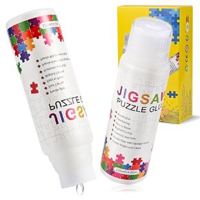 2 x 120ml Jigsaw Puzzle Glue Clear, 8 Oz Glue for Puzzles to Frame, Clear Puzzle Glues Kit, Puzzle Preserver Sealer for 1000 Pieces, Wood Puzzle Saver Glues Spray, 2 Pack