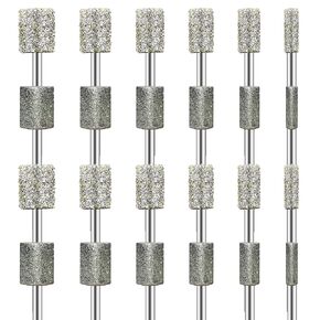24pcs مثقاب الماس يتوافق مع Dremel Diamond File Sanding Set Stone Corving Rotary Tools Attlises Kits Plass Drill Bit 1/8 "Shank accessories for Wood Glass Cerving