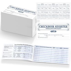 100 PCS سجلات تسجيلات سجلات لدفتر الشيكات الشخصية 25/26/27 سجلات معاملات التحقق