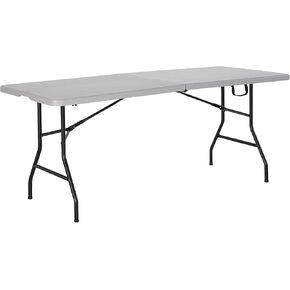 Centerfold 6-Foot Folding Table, Gray