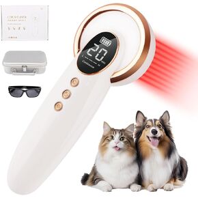 جهاز العلاج بالليزر البارد المحمول للكلاب Cat Home Artrared Red Light Therapy Machine لتخفيف الألم ، والتهاب المفاصل ، وحيوانات جرو الحيوانات الأليفة 808/650 نانومتر