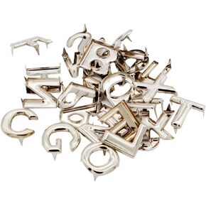 Baosity 52pcs DIY English Letter Metal Trivets Claw Claw Studs for Bags Hats Hats Decor