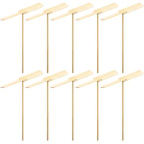 Imikeya 10 PCS Hand Helicopter Wooden Flying - DIY Dragonfly Propellers for Outdoor Fun