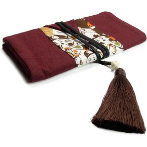 حقيبة منظم الكروشيه المصنوعة يدويًا من Sevensun-حقيبة تخزين كبيرة للتخزين لسنانير وملحقات الكروشيه-حالة أداة حياكة متينة ومتعددة الأغراض (لا تشمل السنانير) in Kuwait