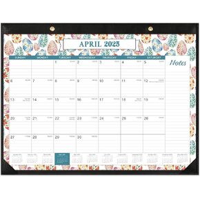 2025-2026 Desk Calendar - Large Desk Calendar 2025-2026, 22" x 17", Mar. 2025 - Aug. 2026, 18 Months Planning, Large Ruled Blocks, Tear Off Design, 2 Corner Protectors & 2 Hanging