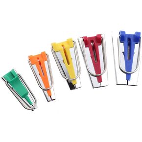 5PCS Sewing and Binding Tools Twill Tape Maker 6/9/12/18/25MM DIY Quilting Kit for Leatherwork and Custom Splicing