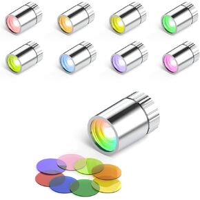 24 حزمة كاملة اللون مصغرة مصغرة مصغرة DIY مصابيح LED ، LED بيضاء مع 48 PCS عدسة ملونة ، وضوء مصغرة لاسلكية للعمل الفني ، لبنات البناء ، حرفة يدوية DIY ، شخصيات الألعاب ، النموذج المصغر