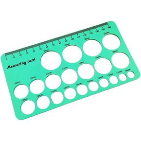 WYBDANS Safety Eye Sizer Tool,Effortlessly Measure Safety Eyes from 10mm to 30mm Size，Perfect for DIY Stuffed Animals Eyes, Doll Making, and Crafting Supplies(Green)