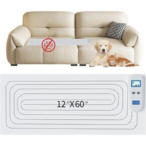 Indoor cat Deterrent Pad,scat mat for Cats,3 training modes,suitable for cat and dog safetyPet Shock Pads,Dog Feces pad,prevents cats from jumping onto kitchen countertops, sofas, and beds(12"x60")