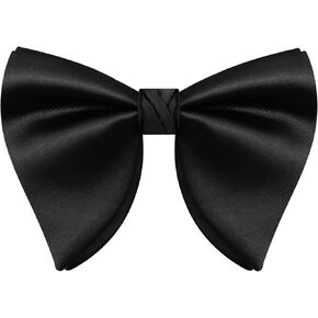Mens Bow Tie Pre Tied Oversized Bow Ties for Men Satin Bowties for Tuxedo Wedding Party Banquet