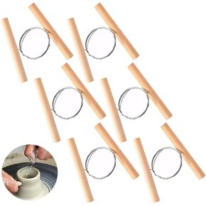 6 PCS Clay Clay Clay Cutter Pottery Wire Tool Tool Tool Wire Pottery Clay Clay Clay Clay Clay Tool Wire Steel Clay Tool for Artists Ceramic Art Sculpture Crafts Supplies Supplies