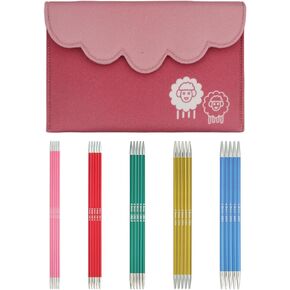 KnitPro Zing Starter Double Pointed Needle Set 6" (15cm) | 5 US Sizes (0 to 6)