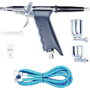 LYMMIYTC Airbrush Utility Parts Kit with 3 PCS 0.3mm Airbrush Spray Gun Needle/Nozzle/Spanner Replacement Parts