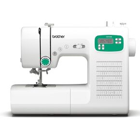 Brother CE1155 Computerized Sewing Machine, 110 Built-in Stitches, LCD Display, 7 Included Feet