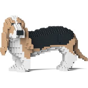 JEKCA Basset Hound 01S-M01 | Plastic Building Blocks | Age 14+