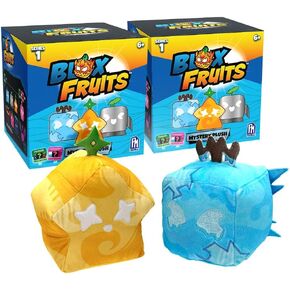Blox Fruits-Mystery Fruit Collectible Pack 2-Pack (4 "" طويل القامة ، السلسلة 1) [يشمل DLC ، مرخص رسميًا] ، مختلط ، CP3310-2PK