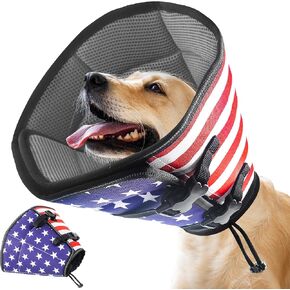 Tdtok Soft Dog Cone ، طوق لاستعادة الأليف للحيوانات الأليفة للكلاب الصغيرة المتوسطة الصغيرة ، شبكة إليزابيثان الكلاب القابلة للتعديل ، تمنع مخروط لعق الجروح