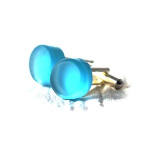 Glassoholics Gin Cufflinks - Made from Recycled Bombay Sapphire Bottle