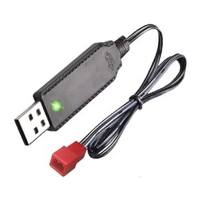 3.7V USB Charger Cable with JST Plug Compatible for RC Aircraft Helicopter/Sky Viper Drone/RC Car Toys Accessories for Universal 3.7V Lipo Battery (1)