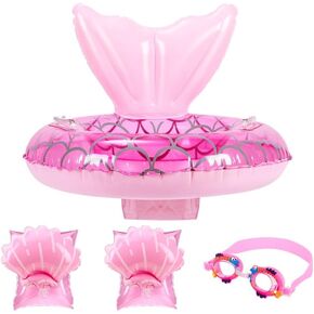 Leitee 3 PCS Mermaid Pool Floats مجموعة تشمل نماذج للسباحة للسباحة العائمة الأناش