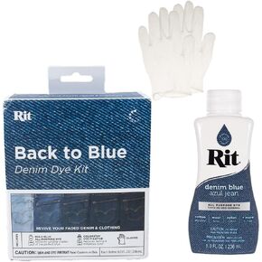 Craft County Rit Dye Back to Black Bundle - يشمل عودة قياسية إلى Black Kit + 8 أوقية. سائل صبغة الأسود والقفازات البلاستيكية الإضافية ، RIT-B2BKIT-BLK-GLVS- ~ CC_AR424