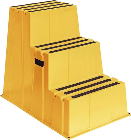 US Weight Yellow Safety Steps – Lightweight & Durable Anti-Slip Step Stools with High Visibility for Home, Office, and Industrial Use in Kuwait