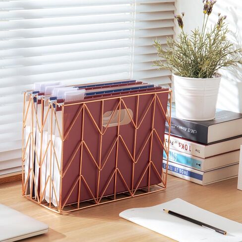 Y YOMA 6 Pack Extra Capacity Hanging File Folders Letter Size with Handle Accordion Decorative File Folder Colored Hanging Folder Organizer for with 1/5-Cut Adjustable Tabs, Laid Maillard Color in Saudi Arabia