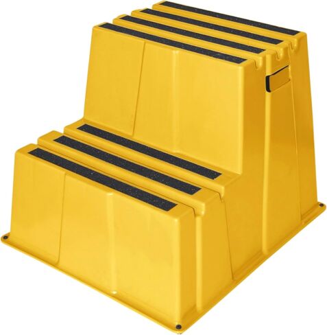 US Weight Yellow Safety Steps – Lightweight & Durable Anti-Slip Step Stools with High Visibility for Home, Office, and Industrial Use in Kuwait