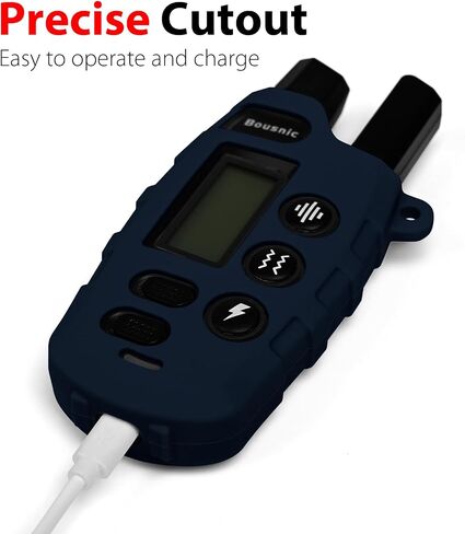Silicone Protective Case for Bousnic Dog Shock Collar RS2 Remote with Carabiner (Blue) in Saudi Arabia