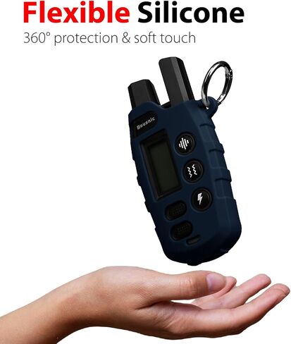 Silicone Protective Case for Bousnic Dog Shock Collar RS2 Remote with Carabiner (Blue) in Saudi Arabia