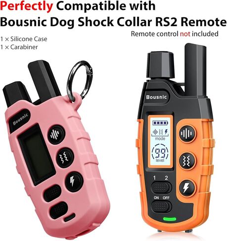 Silicone Protective Case for Bousnic Dog Shock Collar RS2 Remote with Carabiner (Blue) in Kuwait