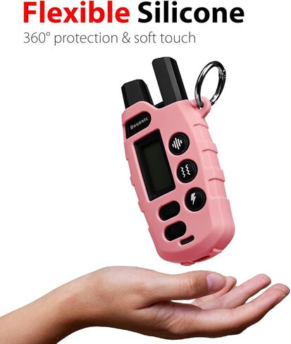 Silicone Protective Case for Bousnic Dog Shock Collar RS2 Remote with Carabiner (Blue) in Kuwait