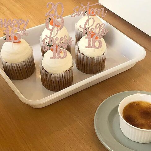 RSSTARXI 30 Pack 21st Birthday Cupcake Topcake Glitter One One منذ عام 2004 Legal Happy 21st Cupcake يختار هتافات إلى 21 عامًا من زخارف الكيك لعيد الميلاد الحادي والعشرين لوازم حفلة سوداء in Kuwait