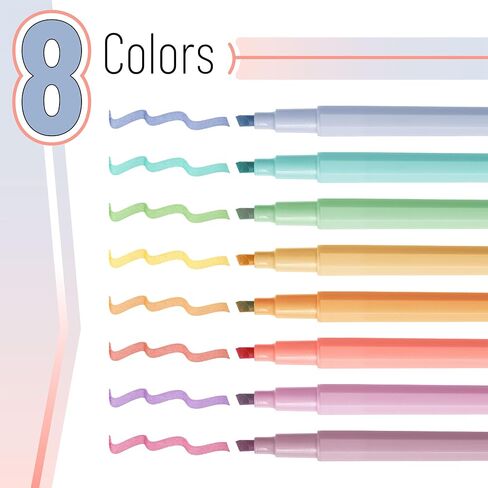 Mr. Pen- Aesthetic Highlighters, 6 Pack, Chisel Tip, Retro Tones, Cute Highlighters Assorted Colors, Cute Highlighters for School Highlighters, Highlighter Set, Pastel Highlighters in Saudi Arabia