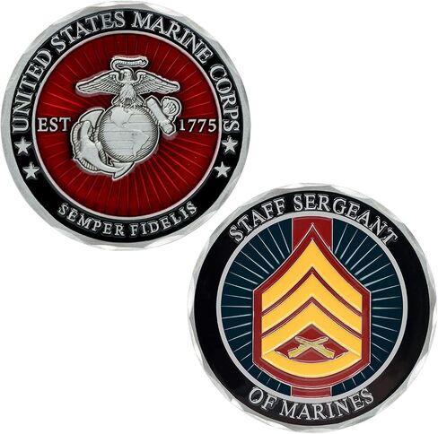 Officially Licensed USMC Lance Corporal E3 Challenge Coin – Marine Corps Coin – LCpl Coin Challenge Coin | Disabled USMC Vet Owned Small Business in Saudi Arabia