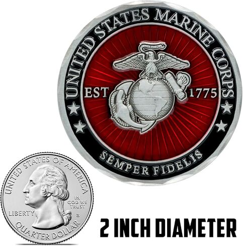 Officially Licensed USMC Lance Corporal E3 Challenge Coin – Marine Corps Coin – LCpl Coin Challenge Coin | Disabled USMC Vet Owned Small Business in Saudi Arabia