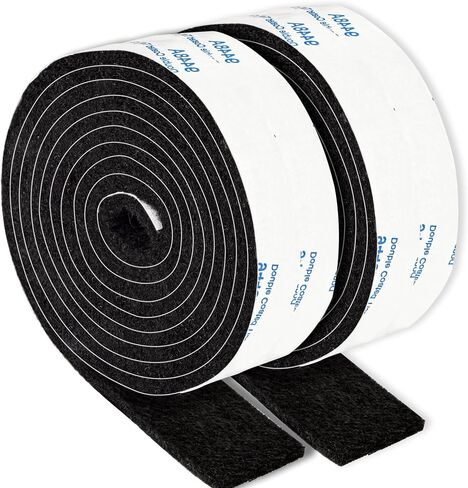 Felt Strips with Adhesive Backing, 2 Felt Rolls 1x 60 Inches Black, Felt Tape with Adhesive Backing, Furniture Felt Strips in Saudi Arabia