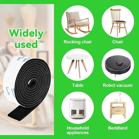 Felt Strips with Adhesive Backing, 2 Felt Rolls 1x 60 Inches Black, Felt Tape with Adhesive Backing, Furniture Felt Strips in Saudi Arabia