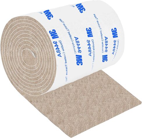 Felt Strips with Adhesive Backing, 2 Felt Rolls 1x 60 Inches Black, Felt Tape with Adhesive Backing, Furniture Felt Strips in Saudi Arabia