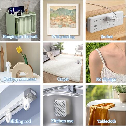 شريط مزدوج من جانب 65 قدمًا ، شريط لاصق قوي الجدار مع شبكة من الألياف الزجاجية ، ونوع التثبيت المزدوج الوجه القابل للإزالة للسجاد والسجاد والصور والحرف الفنية (2inch × 65 قدمًا) in Kuwait