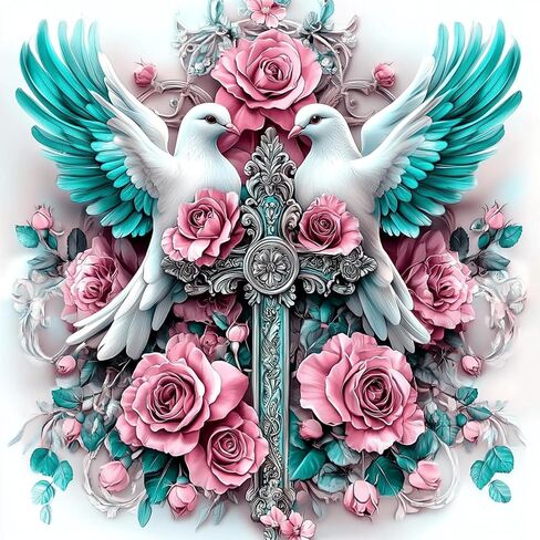 NEWENMO Diamonds Painting Kits for Adults Beginner DIY 5D Crow Diamond Art Paint with Round Diamonds, Full Drill Gem Art Animal Diamonds Painting for Craft Home Wall Decor 12x16 Inch in Saudi Arabia