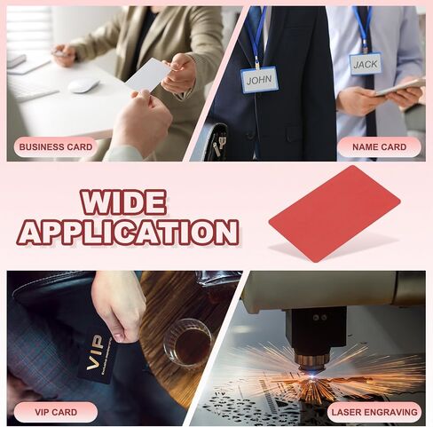 MECCANIXITY Metal Business Card 3.39 x 2.13 Inch Blank Thick Aluminum Engraving Blanks Card for Office Name Cards DIY Gift Cards VIP Cards Dark Blue 50 Pcs in Saudi Arabia