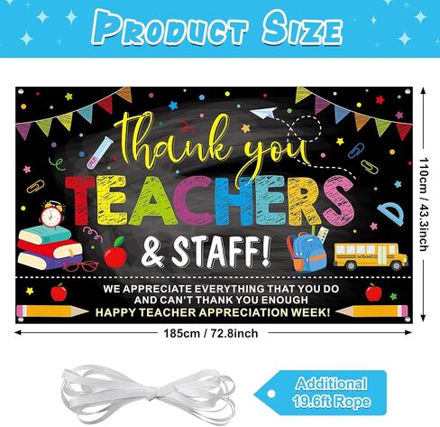 شكرا لك معلم التقدير أسبوع زخارف لافتة الخلفية ، شكرا لك المعلمين و RAUTH BANNER PHOTH BAOTH الخلفية الأوزان الموظفين ديكورات لمكتب الفصل الدراسي المدرسي in Kuwait
