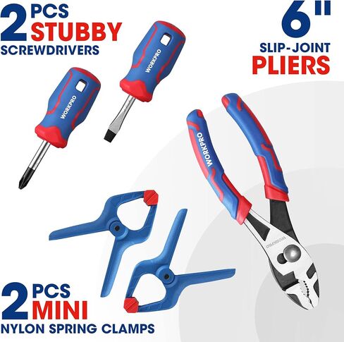 WORKPRO Pink Real Tool Set for Kids with 12 Inch Mini Steel Tool Box with Wheels, 10PCS Kids Real Tools with 2 Drawers Desk Metal Rolling Tool Chest, Children's Tool Kit for Home DIY- Pink Ribbon in Kuwait